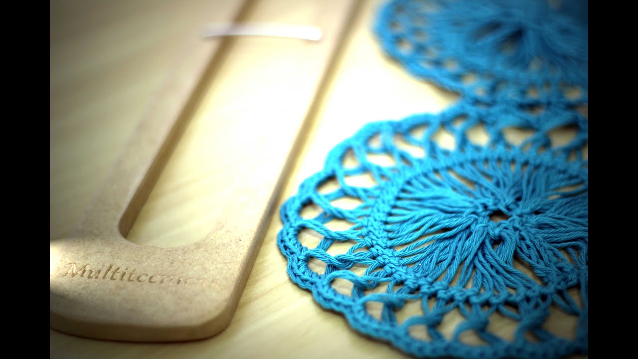 Crochê de grampo - motivo circular