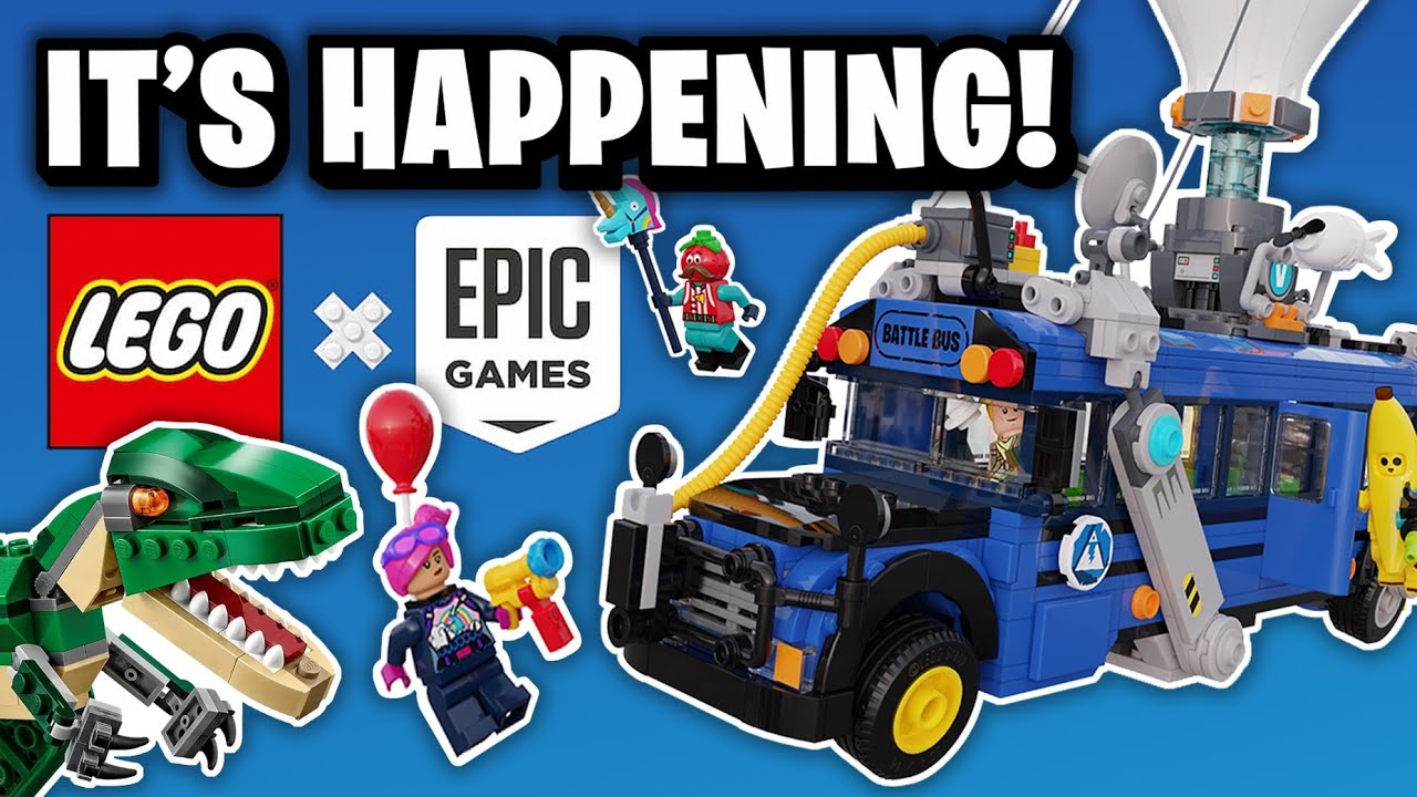 LEGO Fortnite Battle Bus - Characters, Items and Sets GAME! - YouTube