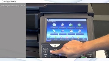 Copy Function - Creating a Booklet