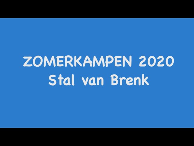 Instructievideo zomerkamp 2020