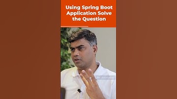 Using Spring Boot Application, Solve the Question | Java Placement Question | #shorts #kiransir