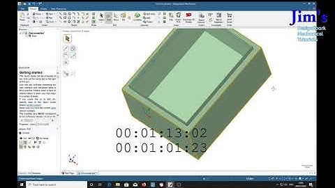 Modeling a box in one minute with DesignSpark Mechanical
