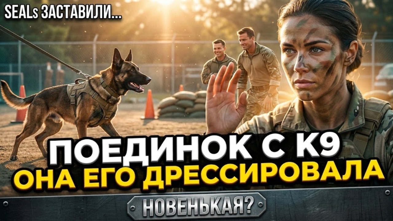 SEALs заставили новую девушку участвовать в соревновании K9, не зная, что она дрессировала собаку.