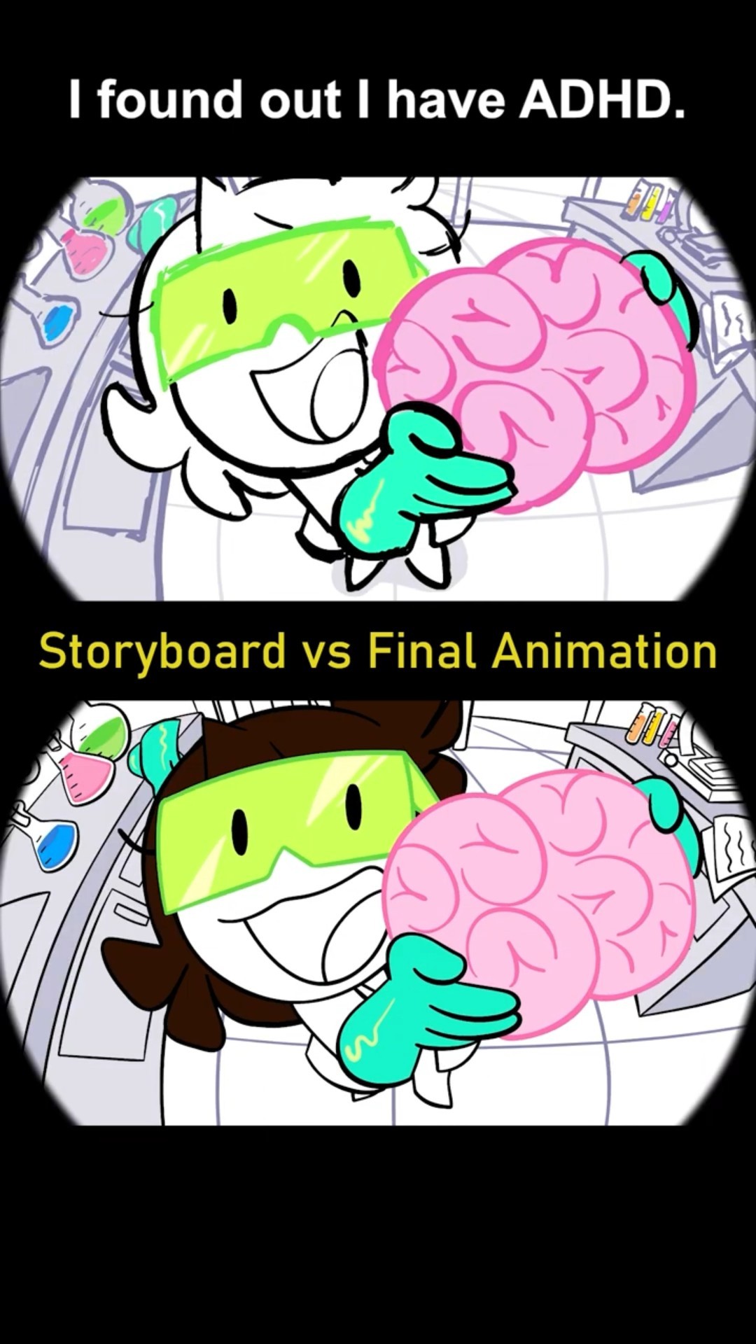 Storyboard vs Animation: I have ADHD (shot 9)
