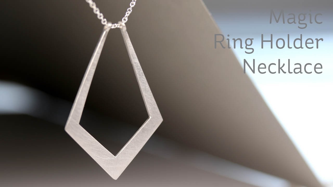 Emily C Ring Holder Necklace - Sterling Silver Ring Keeper India | Ubuy