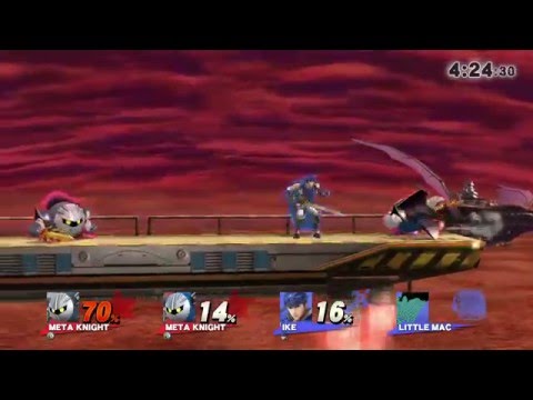 【スマブラ for Wiiu】ダブルメタナイトのハメコンボ