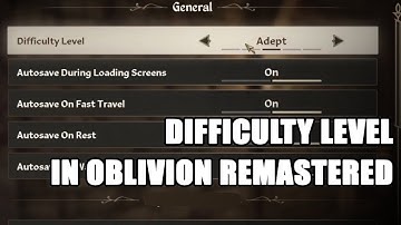 Oblivion Remastered: The new difficulty setting