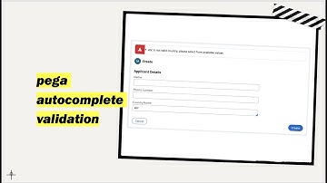 Pega autocomplete/Auto-Complete validation  #pega #Pegadev #pegahelp
