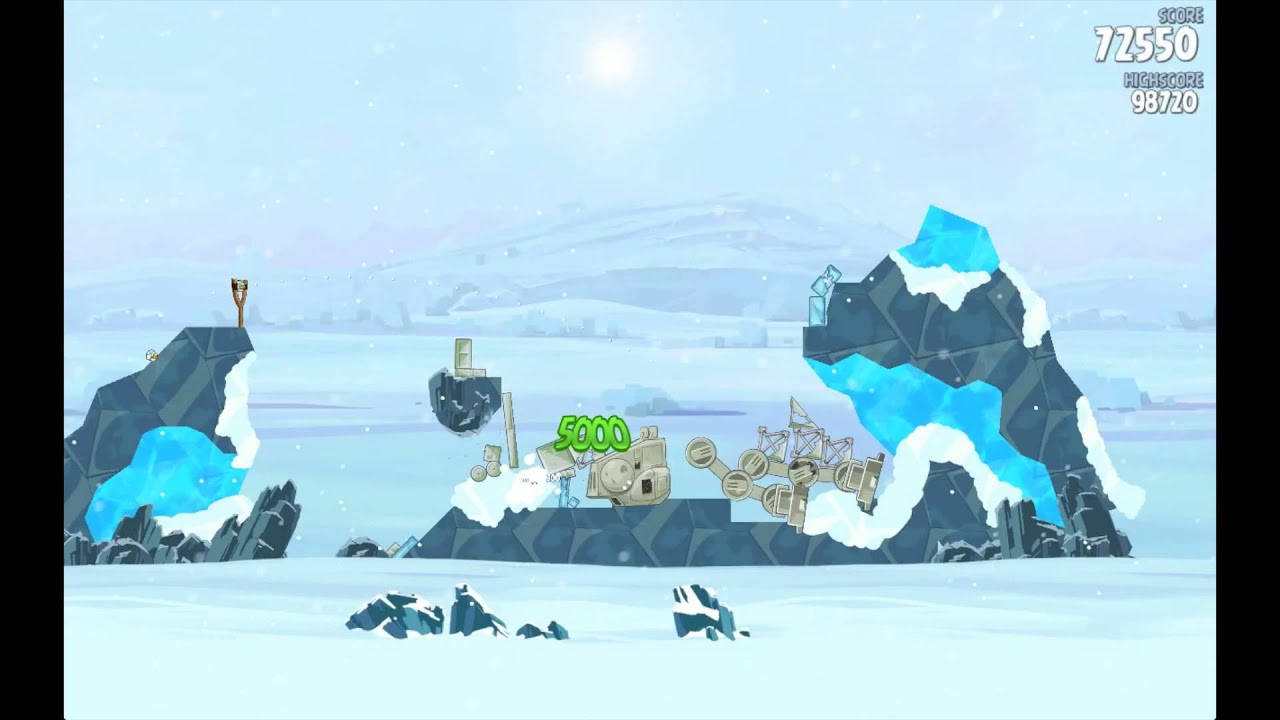 Angry birds star wars hoth level 8 three stars