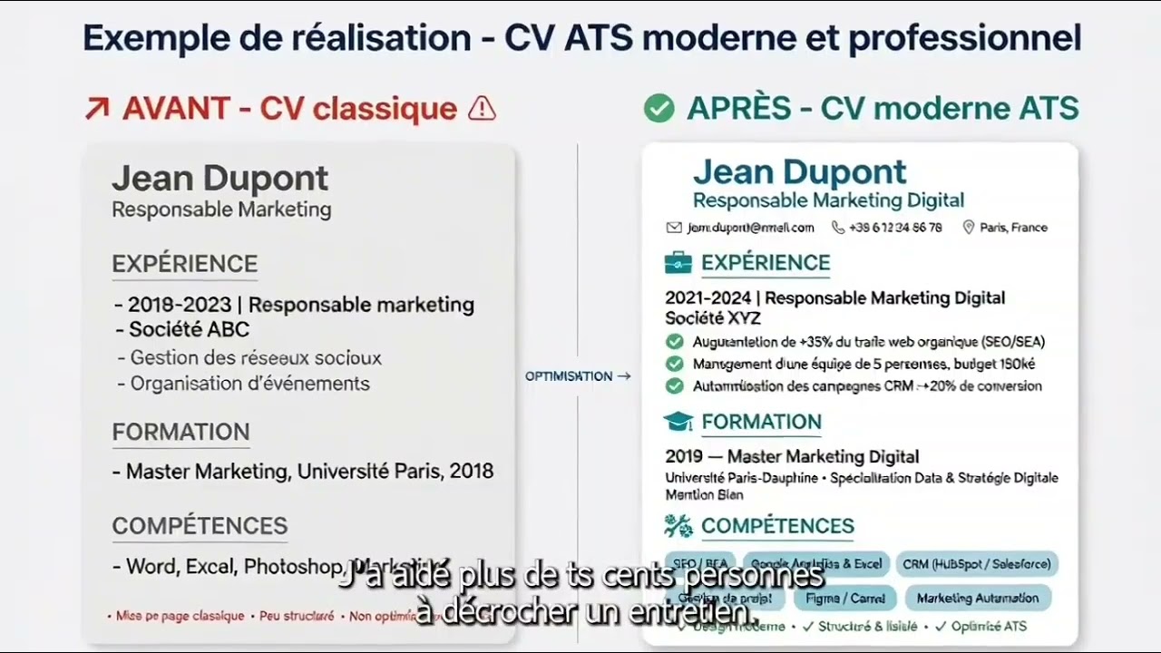 rediger votre cv professionnel percutant et lettre de motivation qui decroche un entretien