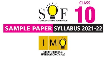 IMO Maths Olympiad Class 10 Sample Paper 2021-22
