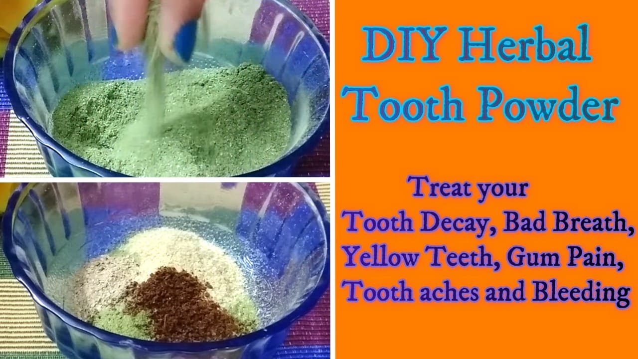 Homemade Herbal tooth powderhome remedy for tooth pain /tooth ache