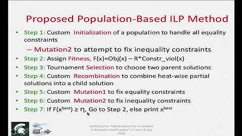 21. Large - Scale Optimization and Multi- Modal Optimization (Contd.)