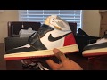 Jordan 1 Union LA Black toe. Real Vs Fake review both shoes on hand