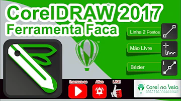 Como usar a ferramenta Faca no Corel 2020?