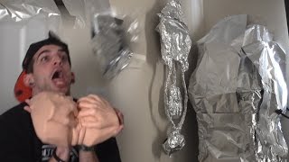 Tin Foil Room Prank W/ SEX TOY