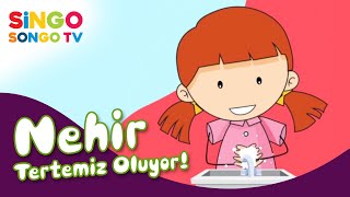 NEHİR Tertemiz Oluyor 🧼🚿 – SingoSongo TV I İsme Özel Çocuk Şarkıları 🎶