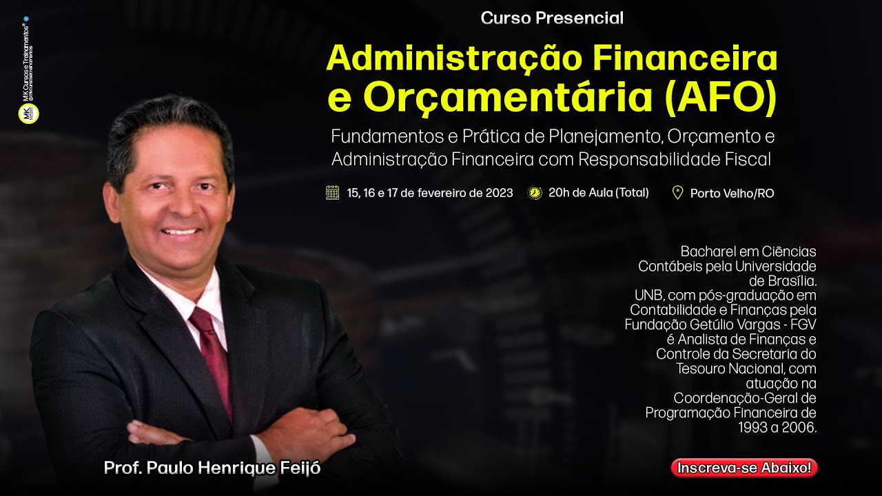 Curso de Administração Financeira e Orçamentária (AFO)