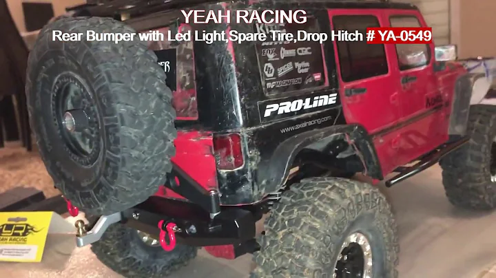 Yeah Racing - rear bumper # 0549 for SCX10 II Rubicon Axial