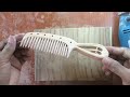 How to make a Wooden comb
