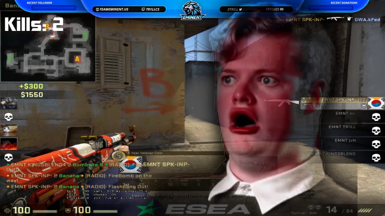 Eminent SPK With the 1v5 Clutch ACE in the ESEA Open Playoffs!