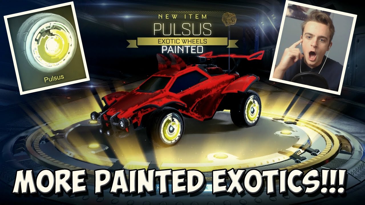 PAINTED EXOTIC WHEELS IN A CRATE AGAIN!! | Rocket League 40+ Crate Opening!