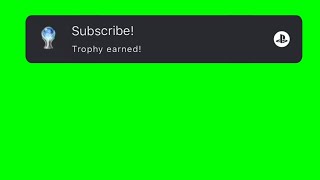 PS5 SUBSCRIBE TROPHY [GREEN SCREEN]