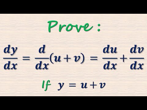 Prove (dy/dx) =