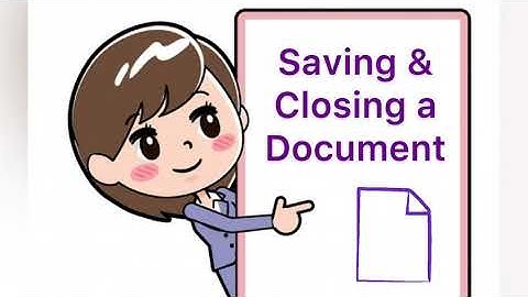 LibreOffice Writer_Saving & Closing a Document