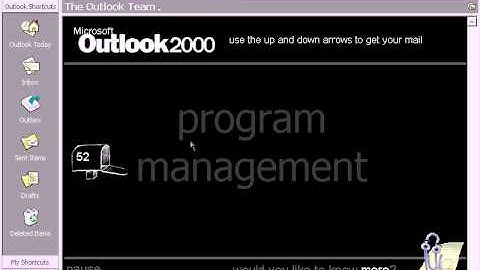 Outlook 2000 Easter Egg - Catch the Mail!