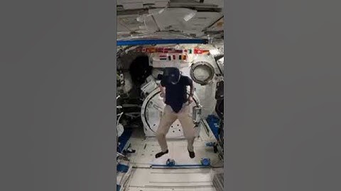 How Astronauts Wear Pants in Space 👨‍🚀 | Zero Gravity Life on ISS #shorts