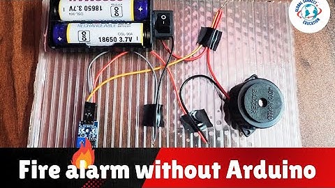 How to make a  Fire Alarm using IR sensor and without Arduino | Arduino projects | Motors