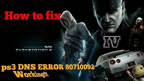 Working solution for ps3 DNS ERROR 80710092