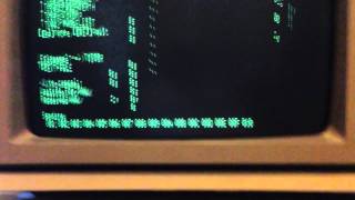 Xmodem file transfer on acousic coupler dial up Apple II modem.mgr