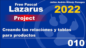 010 Lazarus Free Pascal 2022 Creando las relaciones y tablas para productos