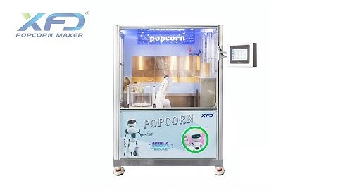 How to Make Popcorn Business Pop? XFD Popcorn Vending Robot！