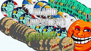Agar.io livestream // private server // LVL 50 ACCOUNT GIVEAWAY | 99999 bots in agario