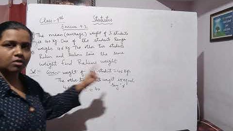 9th Maths  statistics exercise 9.2 problem-9
