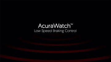 Integra with AcuraWatch™ – Low Speed Braking Control