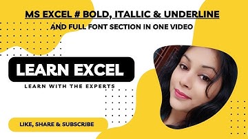 How to apply bold, italic, underline styles in Excel with shortcuts and borders