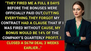 They Fired Me 8 Days Before Bonuses. They Forgot My Contract Had a 14% Profit Clause.