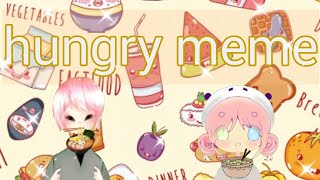 Hungry meme animation collab with sakura /ثاني ميم لي تعاون مع ساكورا