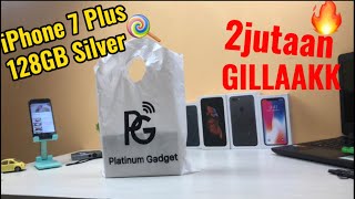 Unboxing iPhone 7 Plus 128GB Silver ex inter, Mulus nominus Fullset - Dari fjb facebook