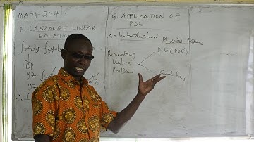 19.APPLICATION OF PARTIAL DIFFERENTIAL EQUATION- INTRODUCTION