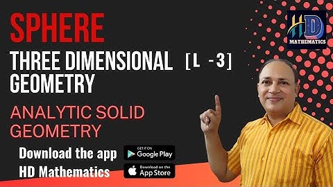 sphere in three dimensional geometry /3 d //L 3//analytic solid geometry Bsc part 1 maths in hindi