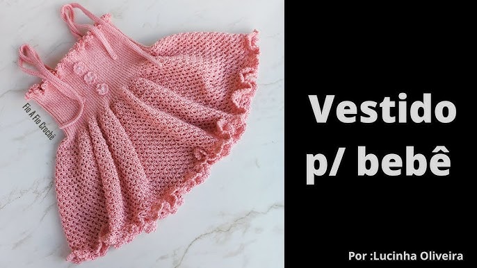 VESTIDO DE CROCHÊ INFANTIL 