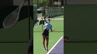 Emma Raducanu Serve Slow motion [Side view]