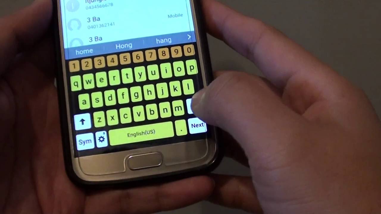 Samsung galaxy s7 keyboard