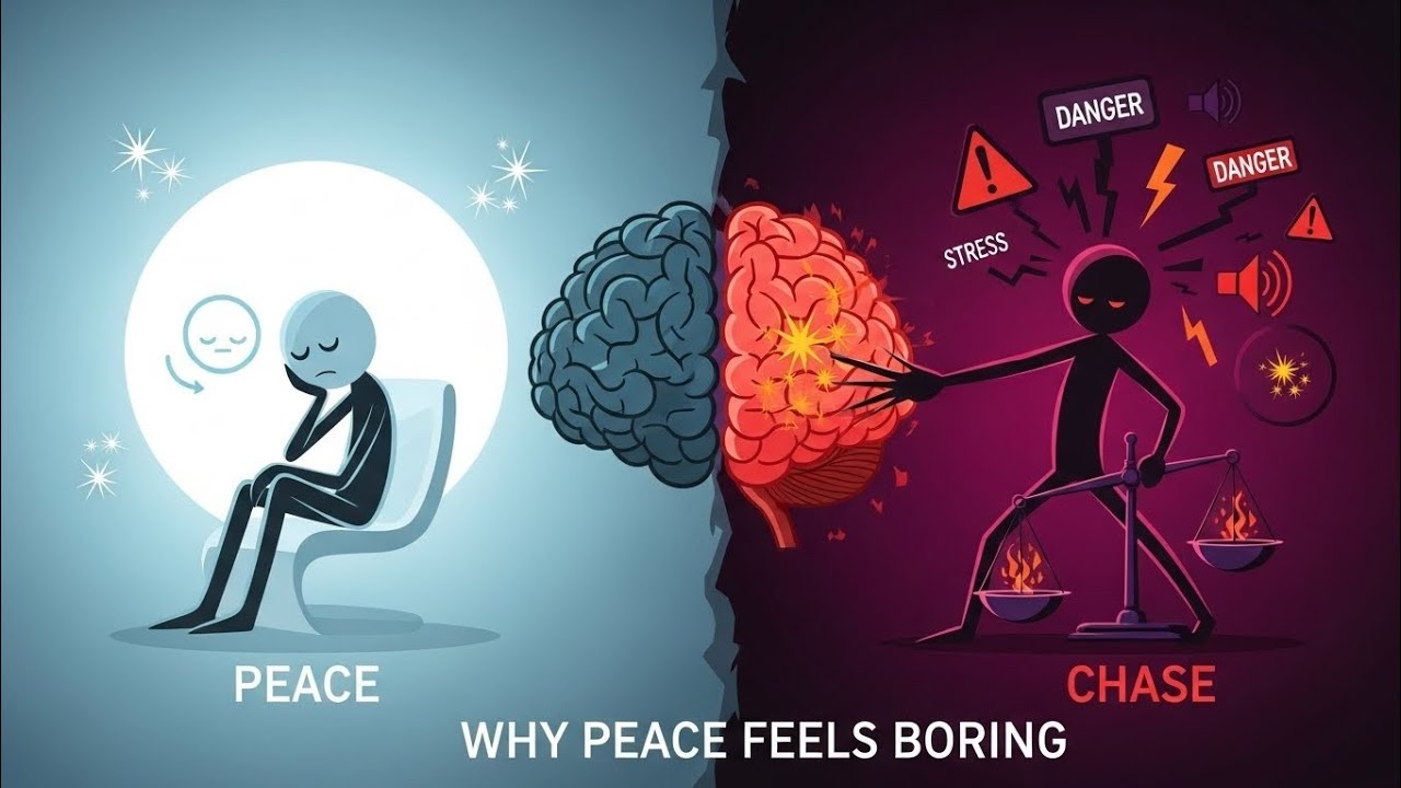 “Why Peace Feels Boring to You(The Dark Psychology Behind It)