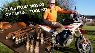 Optimized Motorcycle Toolkit - Mosko Moto Pinner Tool Roll - Motohansa Pro Adv Kit  - Reckless 10